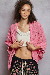 POL Floral Pattern Open Front Cardigan OutfitFlow